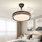 LED Bladeless Ceiling Fan Chandelier for Modern Smart Home Decor
