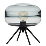 Glass & Metal Nordic Sofa Desk Lamp for Postmodern Bedroom & Living Room