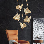 LED Butterfly Pendant Light for Bedroom Living Room: Modern Chanderlier Fixture Lamps
