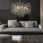 Crystal Suspension Pendant Light: Elegant Chandelier for Dining Room, Living Room, Kitchen