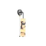 Carbon Steel LED Wall Lamp with Pull Chain Switch & Marble Stone Fixtures
