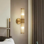 Crystal LED Gold Wall Sconce Modern Bedroom Decor Sconce Fixture