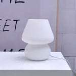 Striped Mushroom Glass LED Desk Lamp in Korean Ins Style