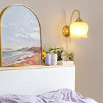 Afralia™ Copper LED Wall Light Fixture for Bedroom, Bathroom, and Stairway