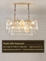Crystal Leaves Chandelier: Elegant Postmodern Lighting for Living Room, Dining Room, Bedroom