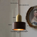 LED Wood Pendant Light Fixture | Adjustable Hanging Lamp for Home Decor