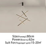 LED Chandelier: Modern Luster Lighting for Stair Hall Bedroom Room Duplex Building