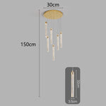 Nordic Home Decoration Stair Chandelier Living Room Dining Ceiling Light