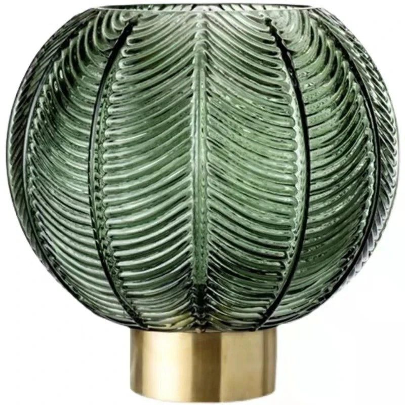 Nordic Green Glass Pendant Lights by for Modern Living Room and Bedroom Decor