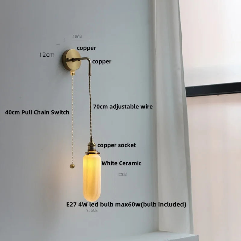 Clear Glass LED Wall Lamp Modern Crystal Home Decor Bathroom Mirror Light
