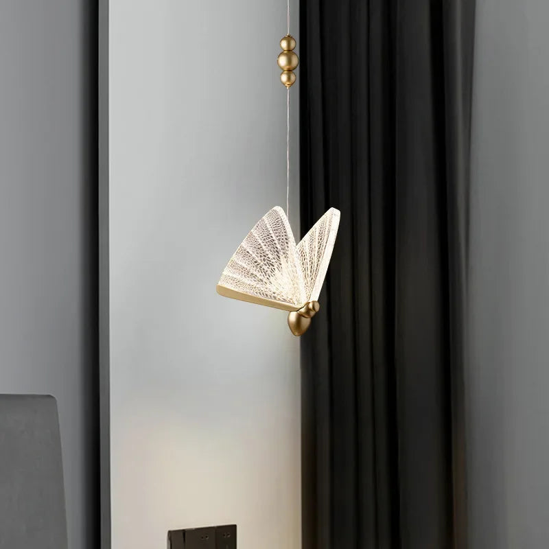 Butterfly LED Pendant Light for Bedroom and Living Room Decor
