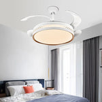 Modern Minimalist Integrated Ceiling Fan Lamp