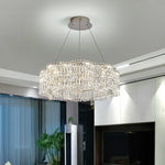 Crystal Luxe Chandelier for Modern Living Room, High-End Restaurant Light