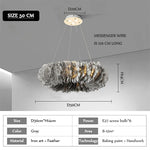 Nordic Feather Pendant Lamps for Bedroom and Home Decor Lighting