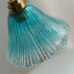 Blue Glass LED Pendant Lights Adjustable Hanging Lamp Luminaire