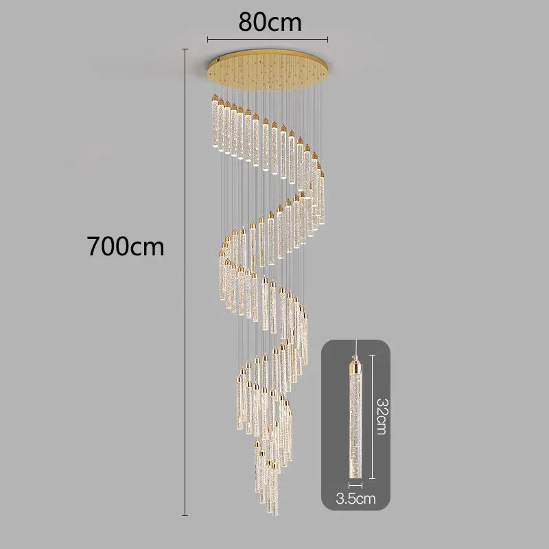 Nordic Home Decoration Stair Chandelier Living Room Dining Ceiling Light