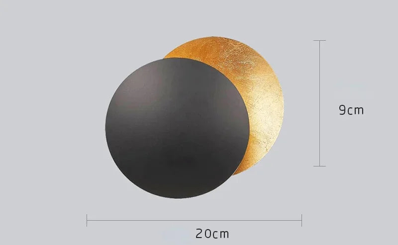 Modern Moon Eclipse LED Wall Lamps for Living Room Bedroom Decoration