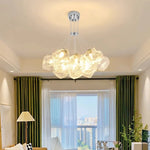 Iced Crystal Chandeliers: Nordic Milan LED Hanging Lights for Living Room