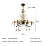 Crystal LED Chandelier Living Room Luxury Lighting E14 Pendant Lamparas