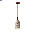 Modern Cement Hanging Light Fixture Aisle Bar Coffee Lampshade LED Pendant