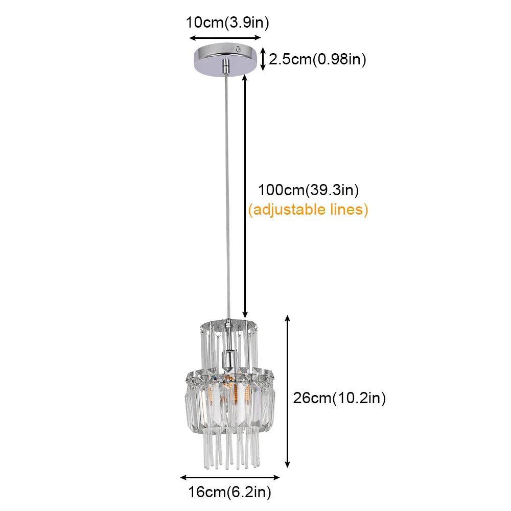 Crystal Glass Ceiling Chandelier for Bright Home Hotel Decor