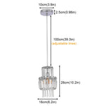Crystal Glass Ceiling Chandelier for Bright Home Hotel Decor