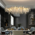Crystal Chandelier: Postmodern Luxury Pendant Light for Living Room, Bedroom, and Dining Room