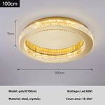 Modern K9 Crystals Dimmable LED Ceiling Light - Art Decor Luminarias