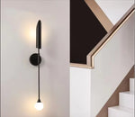 Golden Inclined Tube Wall Lamp for Modern Luxury Decor in Living Room