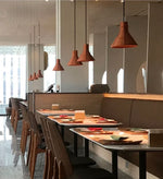 Nostalgic Industrial Cement Pendant Lamp Orange Hanging Light for Home Decor