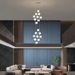Nordic Home Decoration Stair Chandelier Living Room Dining Pendant Lights Ceiling Light Indoor Lighting