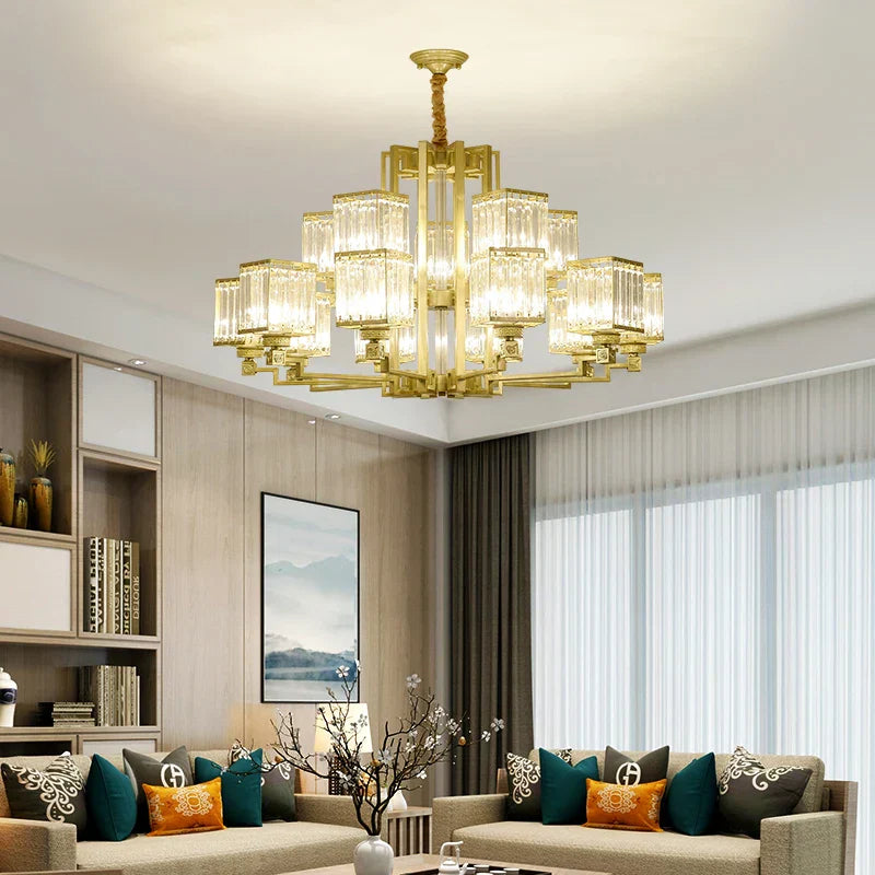 Luxury Crystal Chandelier for Living Room Dining Bedroom Hall Home Lighting