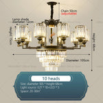 Zen Crystal Chandelier: Modern Luxury Living Room Dining Room Lamp