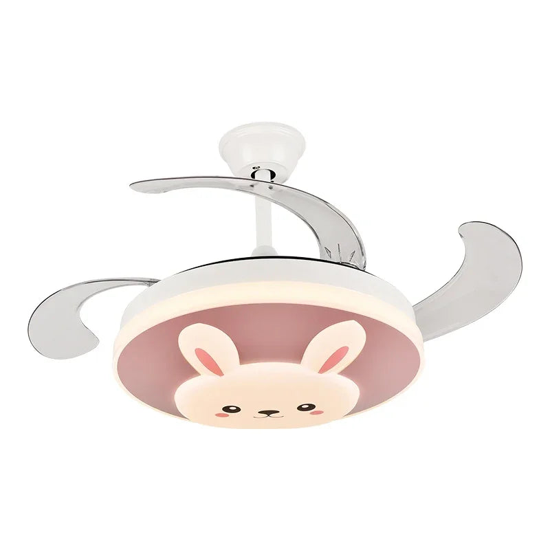 Smart Light and Fan Switch Flush Mount LED Ceiling Fan - Wholesale Kids Decoration