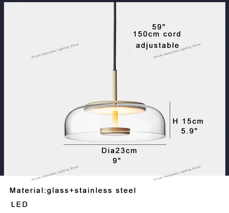 Modern Clear Glass LED Floor Lamp for Home Decor & Living Room Lightning