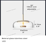 Modern Clear Glass LED Floor Lamp for Home Decor & Living Room Lightning
