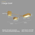 Black Nordic LED Ceiling Lights Chandeliers for Modern Living Room Decoration