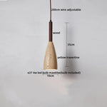 Yellow Cave Stone LED Pendant Lamp Modern Hanging Light Fixtures