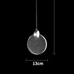 Modern Crystal Pendant Light for Bedroom and Living Room Decor