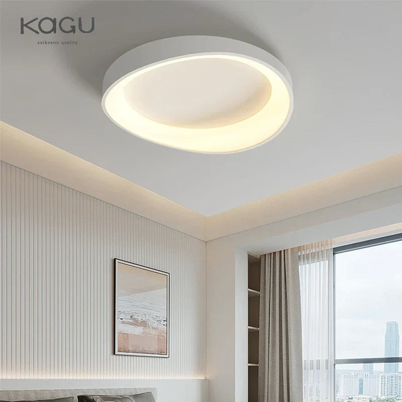 LED Round Ceiling Lamp with Remote Control Dimming for Modern Indoor Lighting