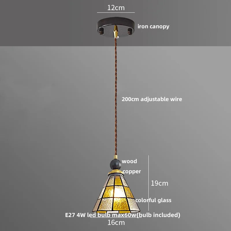 Afralia™ Peace Dove Tiffany Style LED Pendant Light Fixture Glass Hanging Lamp