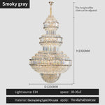 Crystal Villa Chandelier Pendant - Modern European Style Luxury Hotel Lobby Light
