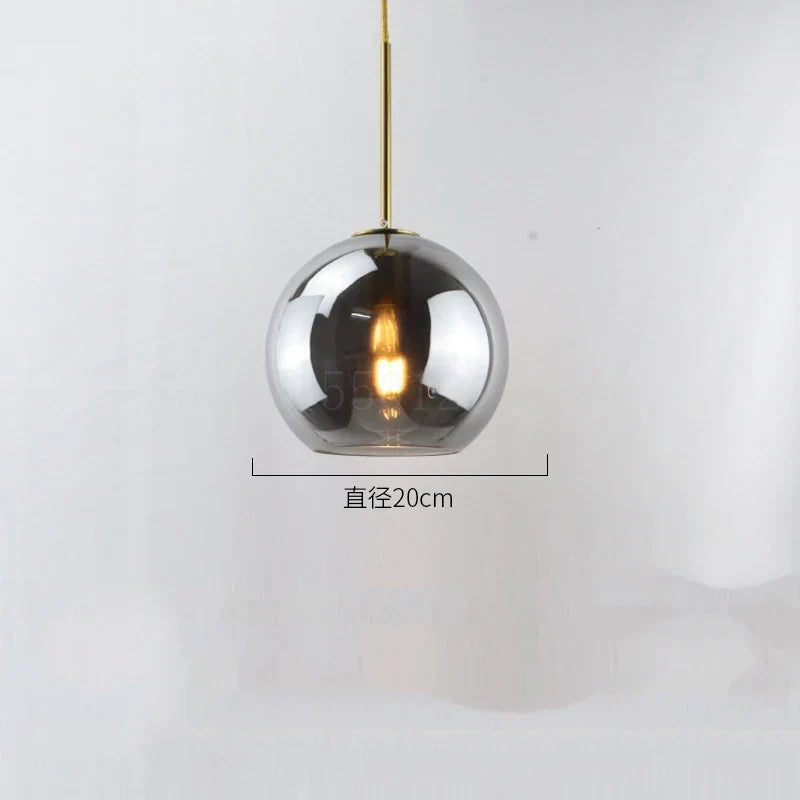 Glass Ball LED Pendant Lights for Chic Home Decor and Lighting