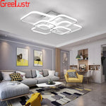 LED Square Chandelier Ceiling Light for Living Room Bedroom