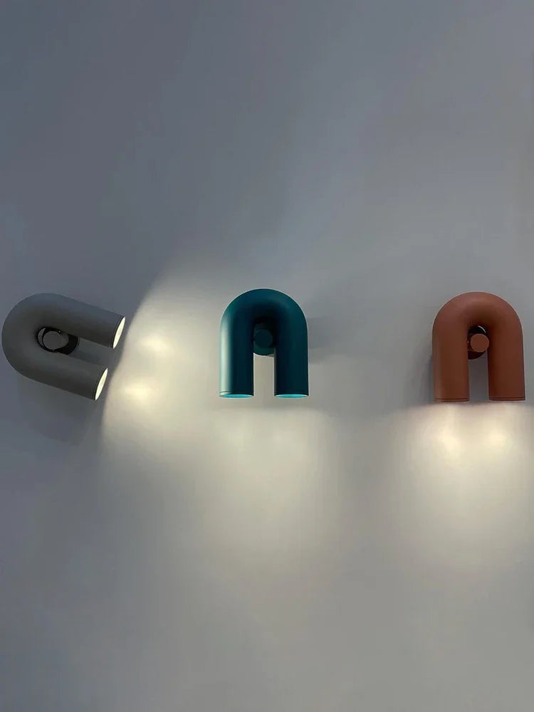 U-shaped Wall Lamp Background Beside Sconce Light Nordic Lighting Living Room Corridor