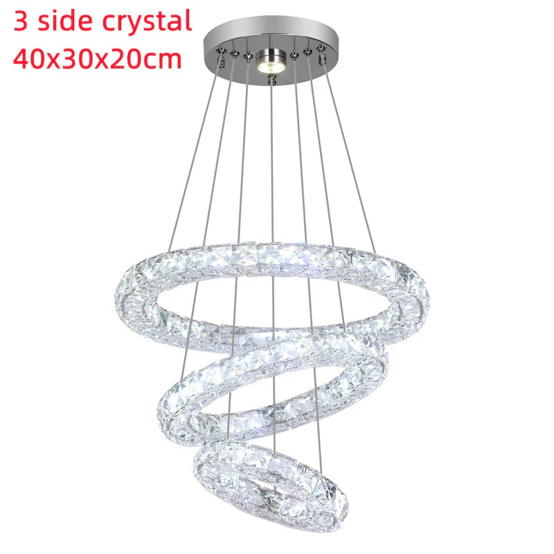 Crystal Chandelier Pendant Lamp for Dining Room and Bedroom