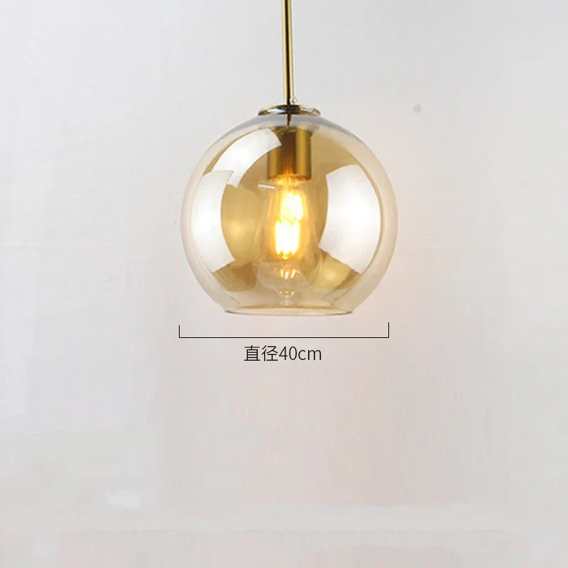 Glass Ball LED Pendant Lights for Chic Home Decor and Lighting