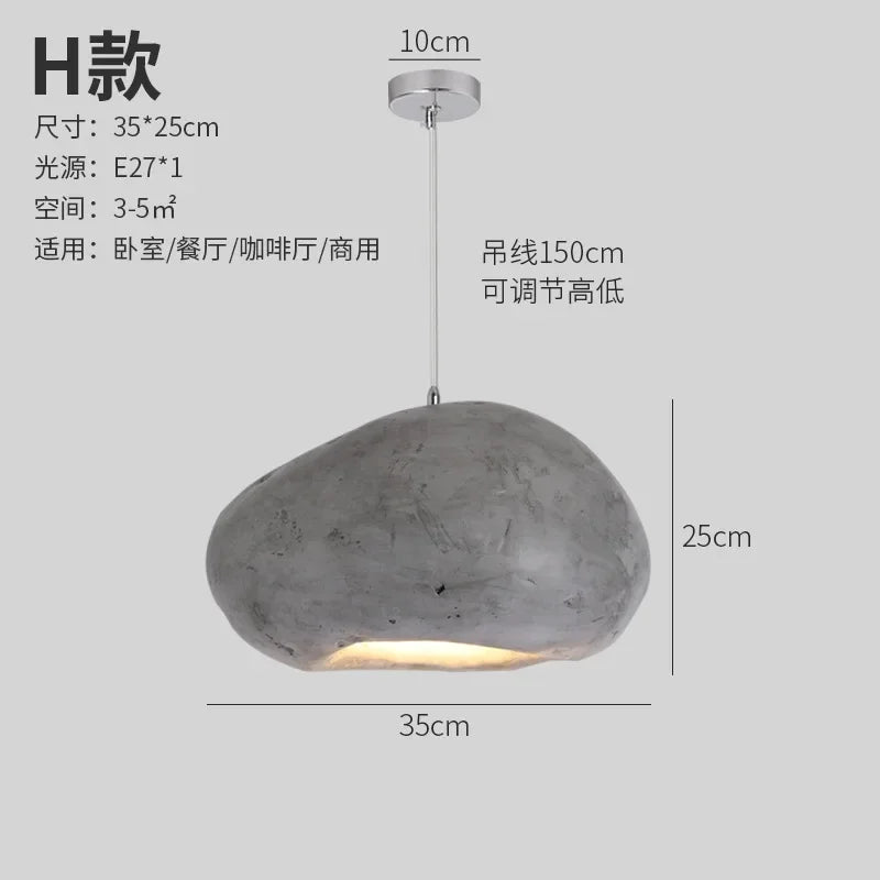 Minimalist Resin Pendant Light: Modern Nordic Chandelier for Restaurant and Bar Counter