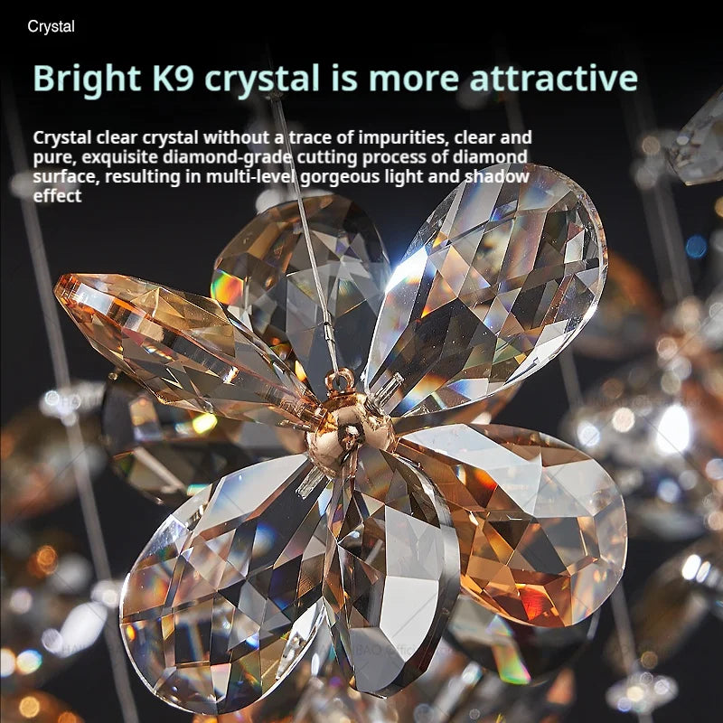 Crystal Chandelier 2024 | Postmodern Luxury Dining Room Bedroom Kitchen Island Light