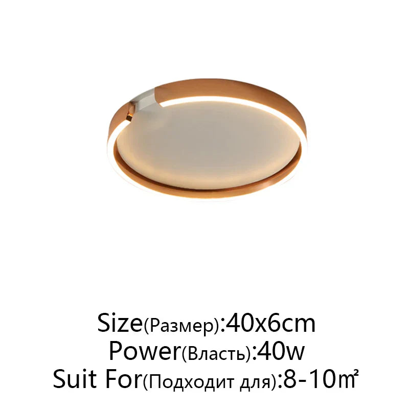 RoseGold LED Ceiling Light for Home Living Room Bedroom Dining Room